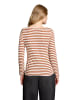 BETTY & CO Ringelshirt mit U-Boot-Ausschnitt in Brown/Cream