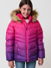 KOROSHI Wattierte Mädchenjacke mit Kapuze in FUCSIA / FUCHSIA