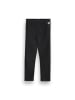 Coccodrillo Gerippte Leggings mit langem Bein in schwarz