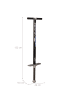 relaxdays Pogo Stick in Schwarz - 110 kg