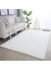 KADIMA DESIGN Teppich Kurzflor Uni-Look Polyester Wohnzimmer waschbar in Creme
