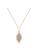 faina Women Necklace in Rose Gold White