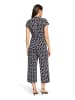 Betty Barclay Jumpsuit mit Eingrifftaschen in Dark Blue/Brown