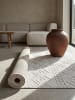 KADIMA DESIGN Läufer Geometrisch pflegeleicht Wohnzimmer Schlafzimmer Flur Esszimmer in Creme