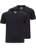 Jan Vanderstorm Doppelpack T-Shirt OSMO in schwarz