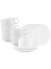 Seltmann Weiden 6er Set Milchkaffeetassen mit Untertassen Sento Home in Weiß 350 ml in weiß