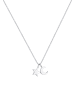 Elli Halskette 925 Sterling Silber Astro, Halbmond, Sterne, Stern in Silber