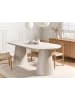 Beliani Esszimmertisch LUMAN in Beige - (W) 95 x (H) 76 x (L) 220 cm