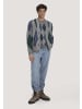 Hessnatur Hessnatur Argyle Strickpullover Regular aus Schurwolle und Bio-Baumwolle in grau
