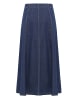 Zero  Jeansrock Maxi in A-Linie in Dark Blue Denim