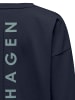 JACQUELINE de YONG Sweater Pullover mit Rundhals und COPENHAGEN Print in Dunkelblau