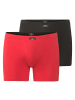 Götzburg Long-Pants 2Er Pack X-Lastic in rot-dunkel-uni