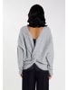 faina Damen Pullover in Hellgrau Melange