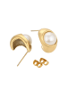 NAEMI Women Earrings in Gold White