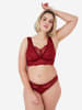 SugarShape Bralette Eliana in burgundy