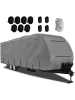 COSTWAY Wohnwagen Abdeckung aus Vliesstoff 493 x 260 cm in Grau