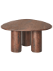 Beliani Couchtisch DACOMA in Braun - (W) 75 x (H) 36 x (L) 75 cm