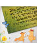 Mr. & Mrs. Panda Handtuch Wombat Design mit Spruch in Gelb Pastell