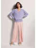MADELEINE Kaschmirpullover mit V-Ausschnitt in hellamethyst