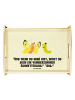 Mr. & Mrs. Panda Tablett Raupe Schmetterling mit Spruch in Gelb Pastell