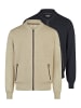 Redmond Strickjacke Basic in Dunkelblau / beige