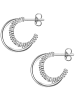 Glanzstücke München Creolen aus Sterling Silber mit Zirkonia in silber