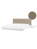 Beliani 6-tlg Doppelbett ZEN in Weiß/Beige