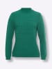 Sieh an! Stehkragenpullover in grün