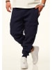 DAILY COTTON Jogginghose - als Cargohose - Lange Trainingshose Sweatpants in Navy