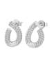 Adeliás Damen Ohrringe – Ohrstecker aus 925 Silber in silber