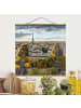 WALLART Stoffbild mit Posterleisten - Nice day in Paris in Creme-Beige