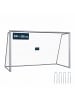 relaxdays Fußballtor "ohne Torwand" in Grau - (B)300 x (H)200 x (T)120 cm