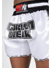 Gorilla Wear Shorts - Piru Muay Thai - Schwarz/Weiß