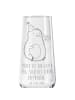 Mr. & Mrs. Panda Glas Avocado Feier mit Spruch in Transparent