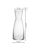 Bormioli Rocco 6er Set Karaffen YPSILON 1 Liter in transparent