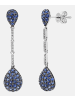 Diamant L'éternel Ohrhänger aus 750 Weißgold mit Diamant mit Saphir