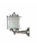 Licht-Erlebnisse Außen Wandlampe (B)16 x (H)26 cm in Nickel matt Weiß
