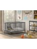 58 aufm Kessel BABYBETT Kara-lynn 144x84x76 aus Massivholz in Buche Anthrazit