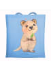 Mr. & Mrs. Panda Shopping Tasche Quokka Happy ohne Spruch in Sky Blue