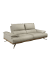 Angel Cerdá Sofa 6247 in Taupe Grau / Dunkler Stahl