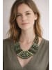 collezione alessandro Statementkette " Eugenie " in khaki