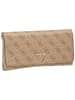 Guess Clutch Noelle II Xbody Flap Organizer in Latte Logo/Brown