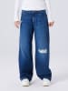 TWO SOON Wide Fit Jeans in Medium Blue Denim