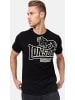 T-Shirt "Langsett" in Schwarz