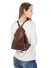 piké City Rucksack ANNA MARIA echt Leder in braun