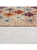 KADIMA DESIGN Teppich Flachgewebe Pflegeleicht COQUET Kreuz Muster in Multicolor-Rot