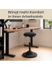 SONGMICS Arbeitshocker Activo in Schwarz - (B)40 x (H)(50-70) x (T)40 cm
