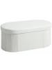 HOMCOM Sitzbank in Cremeweiß 76L x 38B x 35H cm