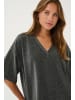 Kaffe T-shirt KArita Oversize fit in Silver Metallic Glitter