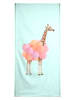 Juniqe Handtuch "Party Giraffe" in Orange & Rosa